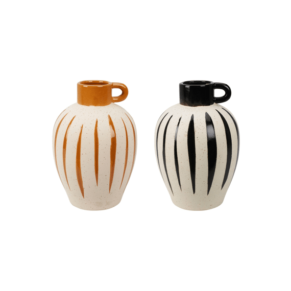 Vaas Kruikmodel Streep 25x17,5cm Assortiment