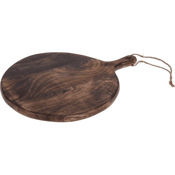 Dienblad Ovaal Mangohout Gebrand 40x30x2cm