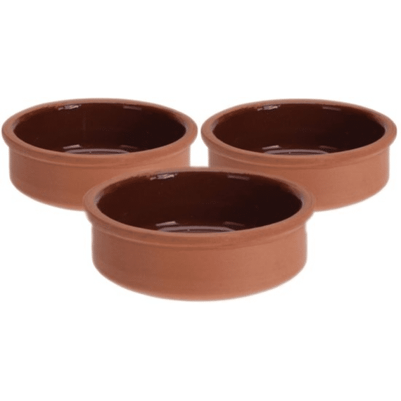 Tapasschaaltje Terracotta 3st 12x4cm