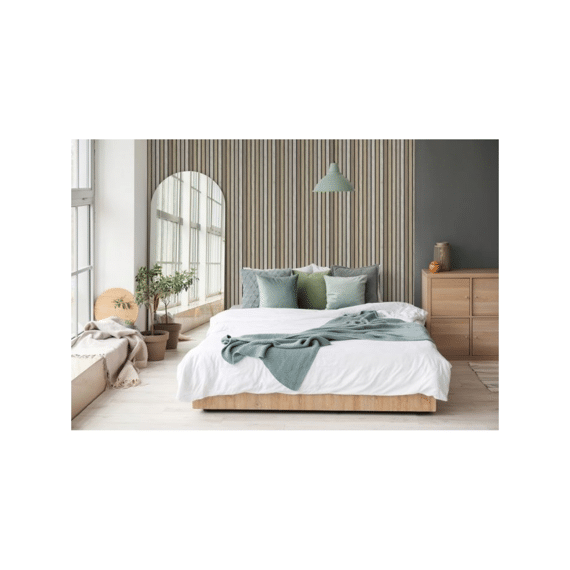 Illusion- Behangpapier Houten Plankjes Beige