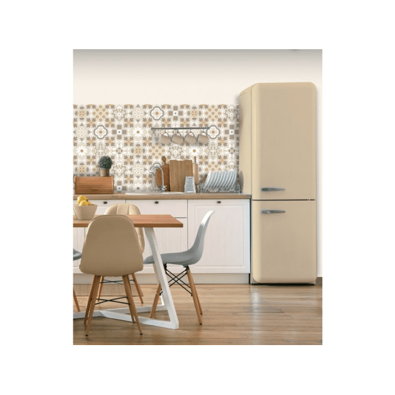 Illusion- Behangpapier Tegels Beige