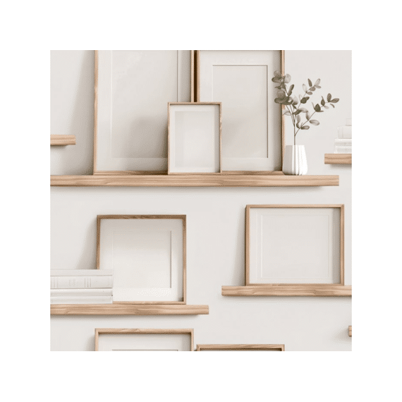 Illusion- Behangpapier Fotolijstjes Wit
