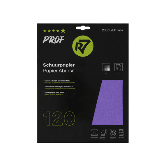 R7 Prec Schuurvel P120 3 Stuks