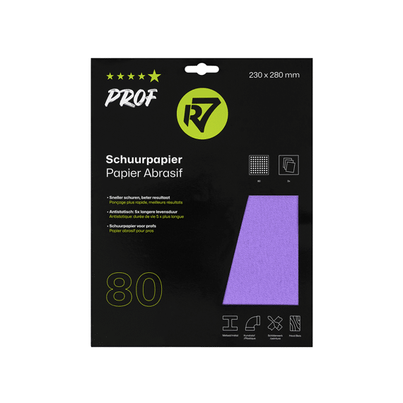 R7 Schuurvel P80 3 Stuks