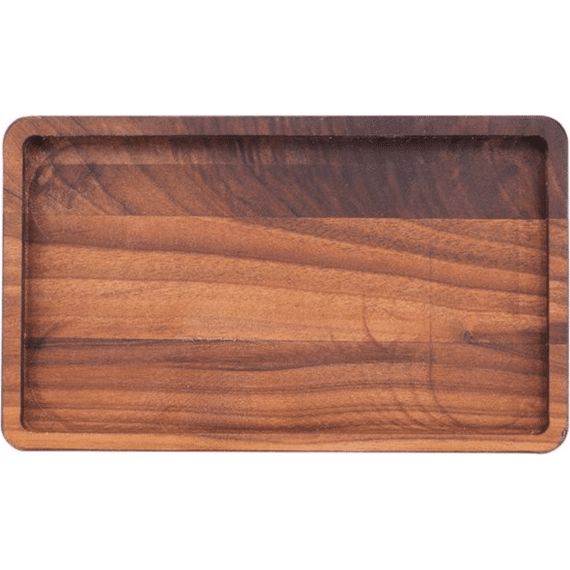 Pure Walnoot Hout Serveertray Rechthoekig S 20x12cm
