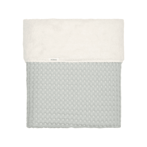 Koeka Deken Bed Oslo Wafel Teddy 100x150 Oceaan Air