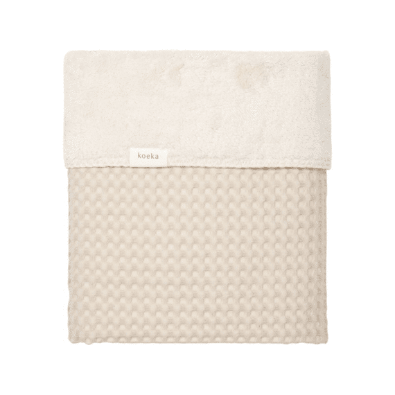 Koeka Deken Bed Oslo Wafel Teddy 100x150 Sand