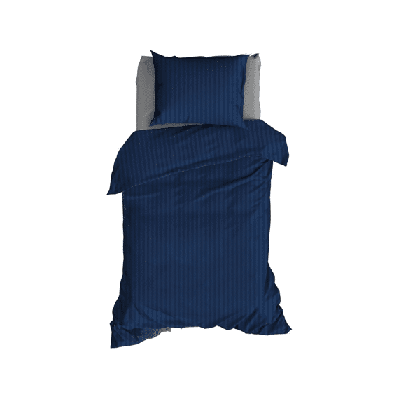Dbo Satijn 140x200/220 Streep Nightblue