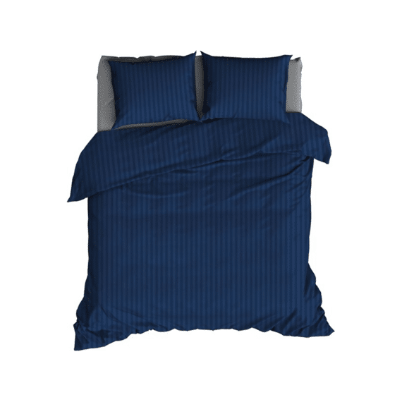 Dbo Satijn 260x200/220 Streep Nightblue
