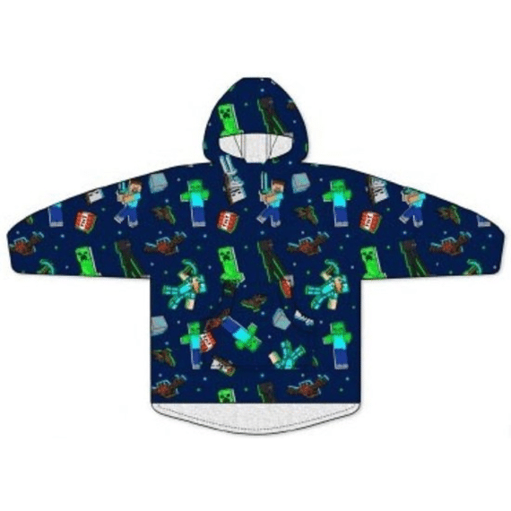 Sweat Poncho Minecraft 7-14 Jaar