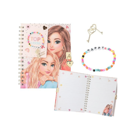 Topmodel Dagboek Met Slot En Armband