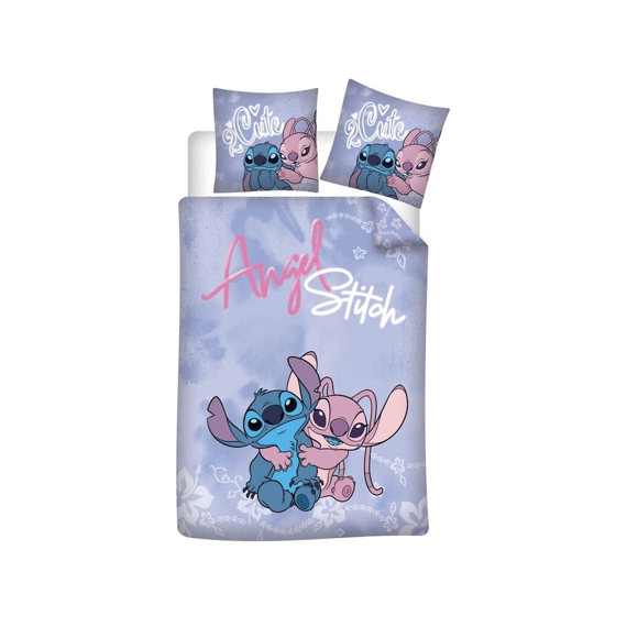 Stitch Bedovertrek Polykatoen 140x200cm + 65x65cm