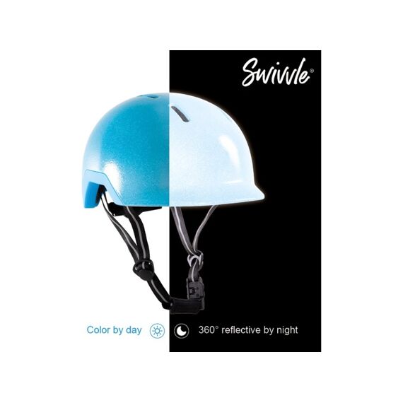 Swivvle Reflecterende Fietshelm Sirius Ocean Blue S (51-54cm)