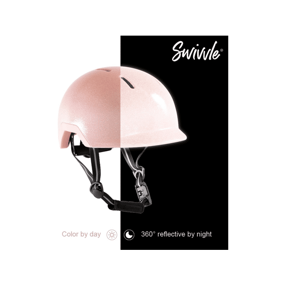 Swivvle Reflecterende Fietshelm Sirius Rosy Pink S (51-54cm)