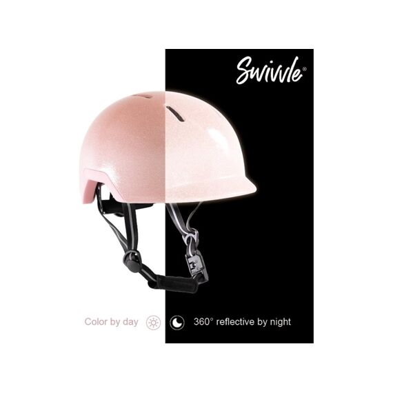 Swivvle Reflecterende Fietshelm Sirius Rosy Pink M (55-58cm)