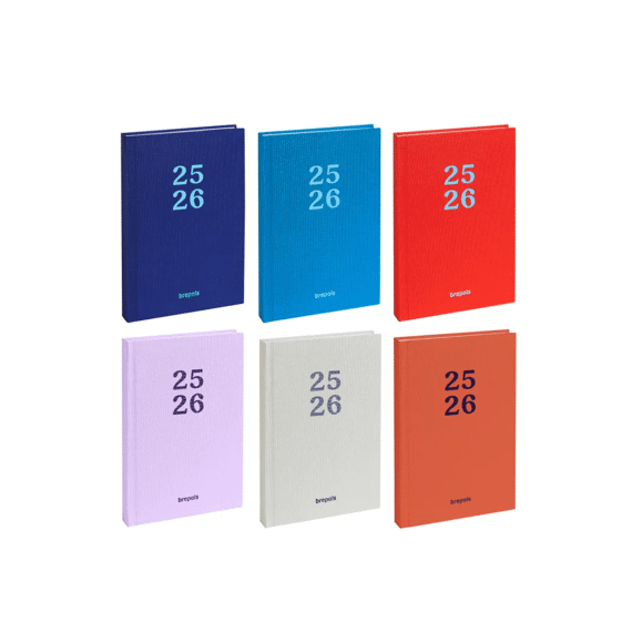 Brepols Schoolagenda Week 4-Talig Rainbow Assortiment Prijs Per Stuk