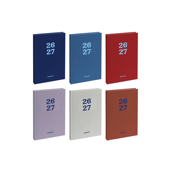 Brepols Schoolagenda Week 4-Talig Rainbow Assortiment Prijs Per Stuk