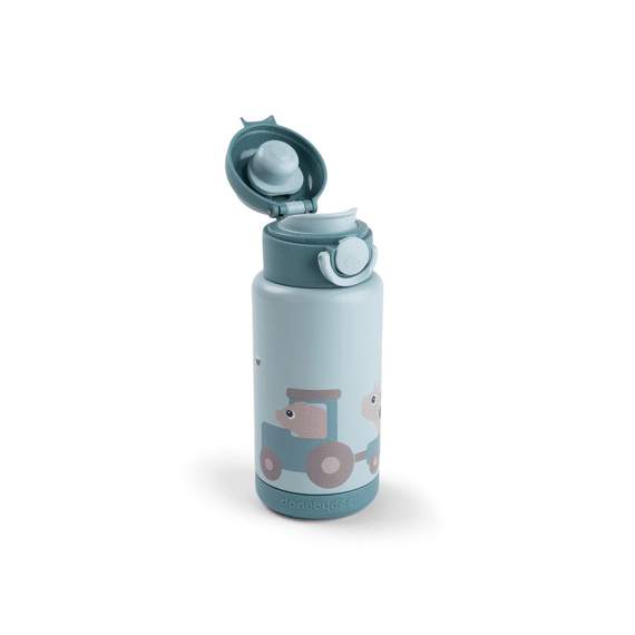 Done By Deer Drinkfles Tiny Farm Blue 340 Ml