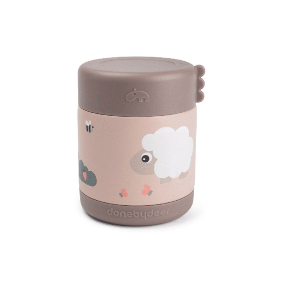 Done By Deer Thermos Voedselbeker Tiny Farm Powder 300 Ml