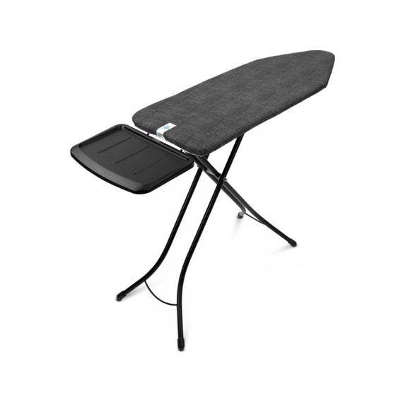 Strijkplank 124x45cm Met Soomunithouder Denim Black + Gratis Mouwplank