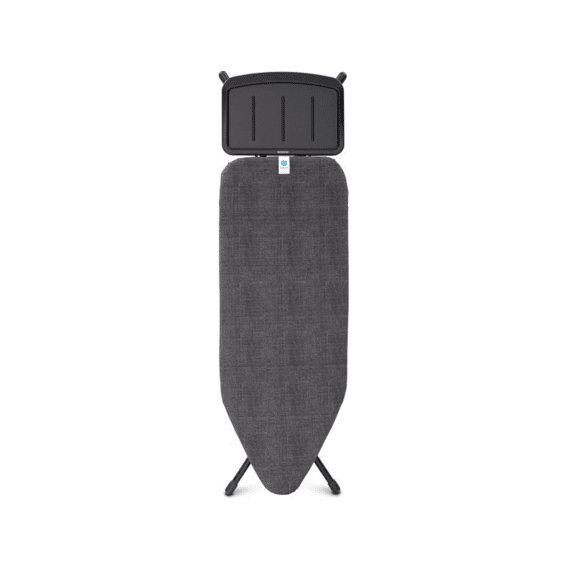 Strijkplank 124x45cm Met Soomunithouder Denim Black + Gratis Mouwplank