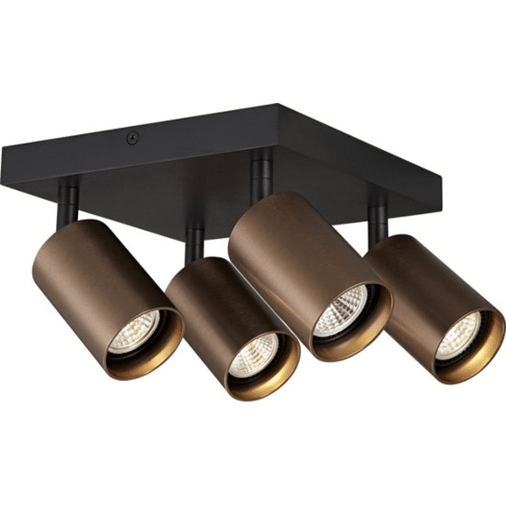 Fantasia Taboo Spot Sq Zwart + Geborsteld Brons