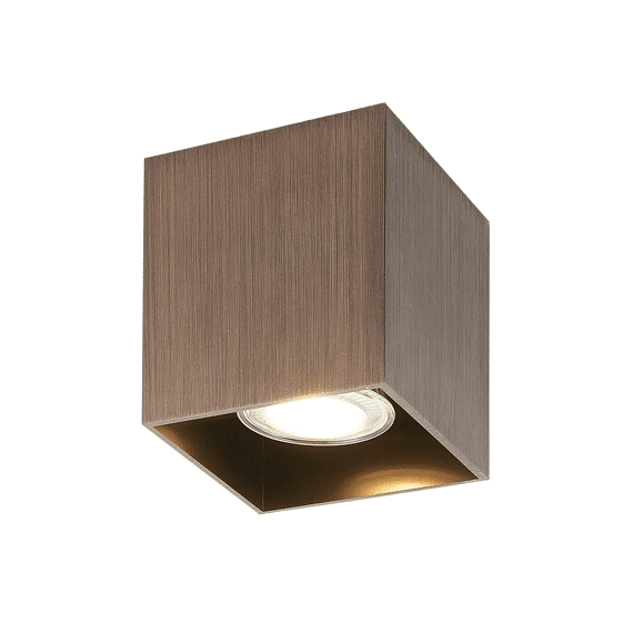Fantasia Babar Plafondlicht Geborsteld Brons Vierkant 1xgu10