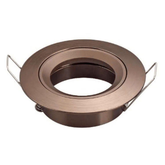 Fantasia Saturn Inbouwspot Vast Gu10 Geborsteld Brons 80mm
