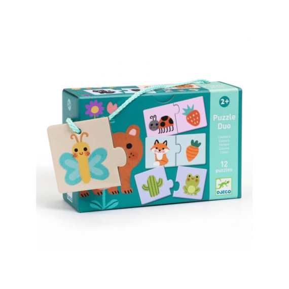 Djeco Educatief Spel Puzzel Duo - Trio Kleuren