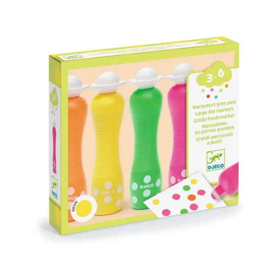 Djeco Large Dot Markers Neon