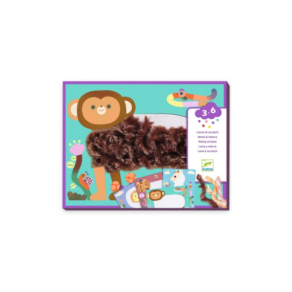Djeco Knurtselen Met Wol En Velcro Dierenpels
