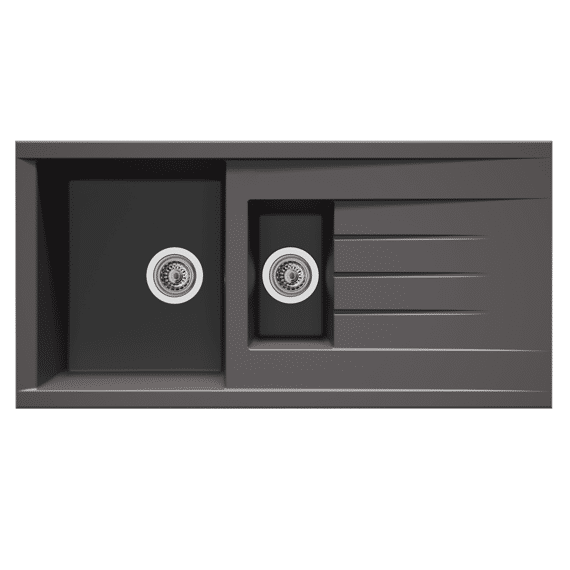 Spoeltafel Noa 1.5b L1000 H500 D210 Grijs Met Zilver Blinkende Puntjes