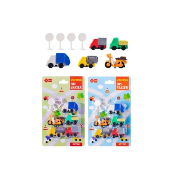 Gommetjes Auto Design Op Blisterkaart 8 Stuks