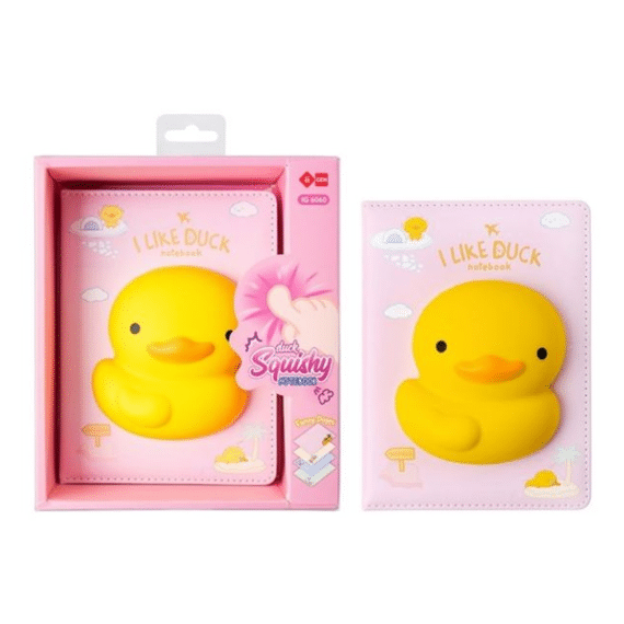 Lazy Stars Notitieboek Met Squishable 3d Figuur Eend