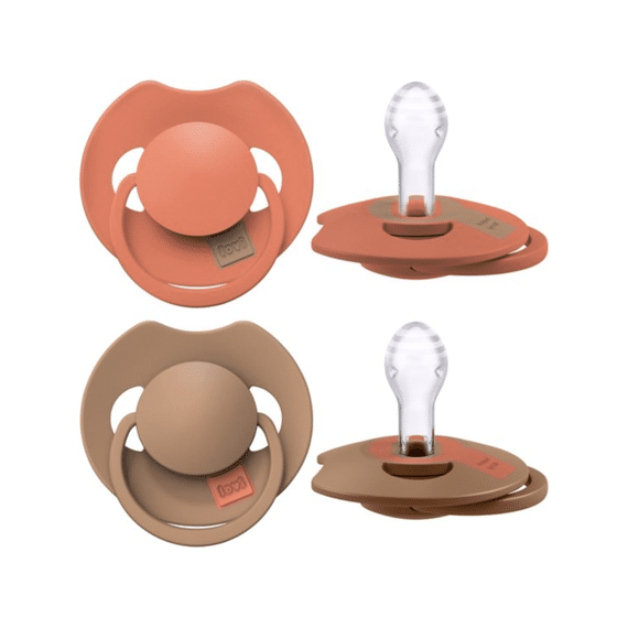 Difrax Lovi Fopspeen Prime 6-18m Granola/orange