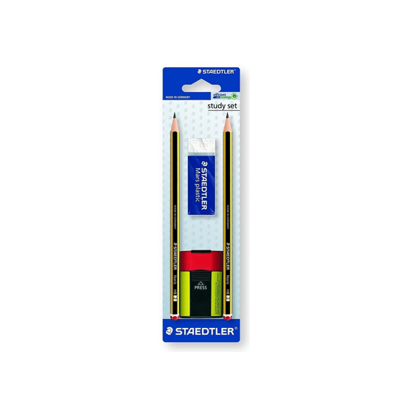 Staedtler Noris Potlood Blister 2x Hb + 526 50 + 511 004