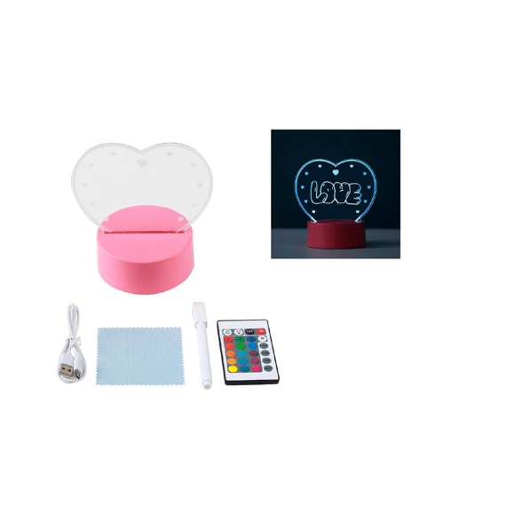 Itotal 3d Led Lamp Follow Your Heart Diy