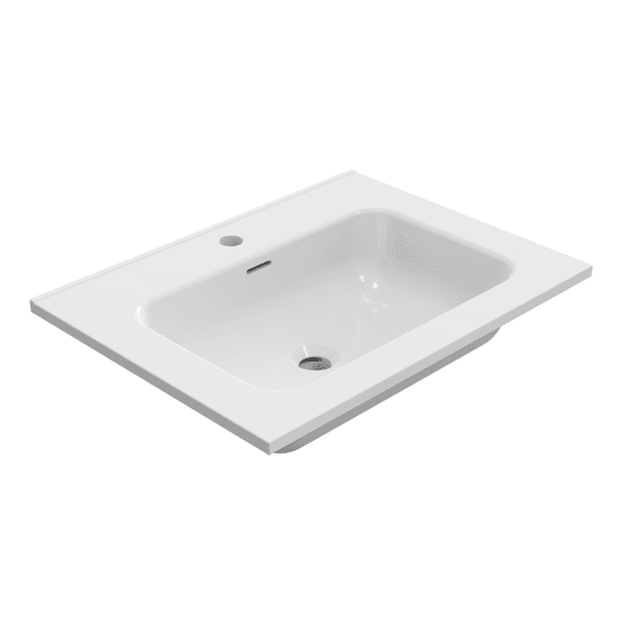 Sira Wastafel Porselein 60 Cm - Wit