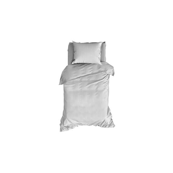 Dbo Satijn 140x200/220 Streep Silver