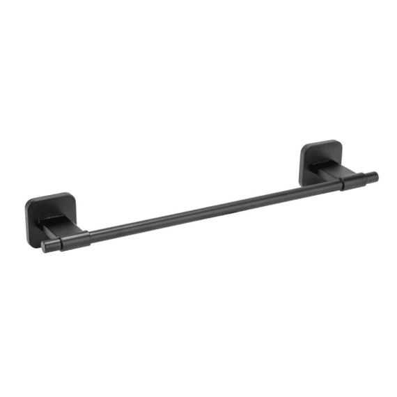 Wenko Turbo-loc Porto Black Handdoekhouder Uno 40cm Rvs Zwart