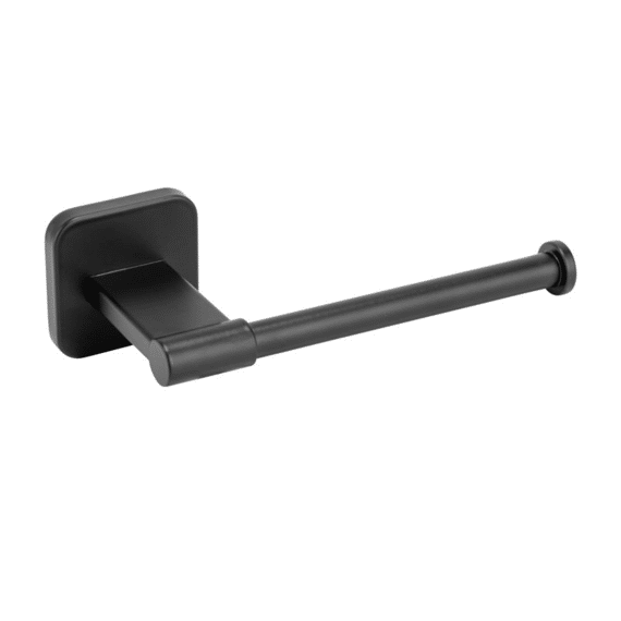 Wenko Turbo-loc Porto Black Toiletrolhouder Rvs Zwart
