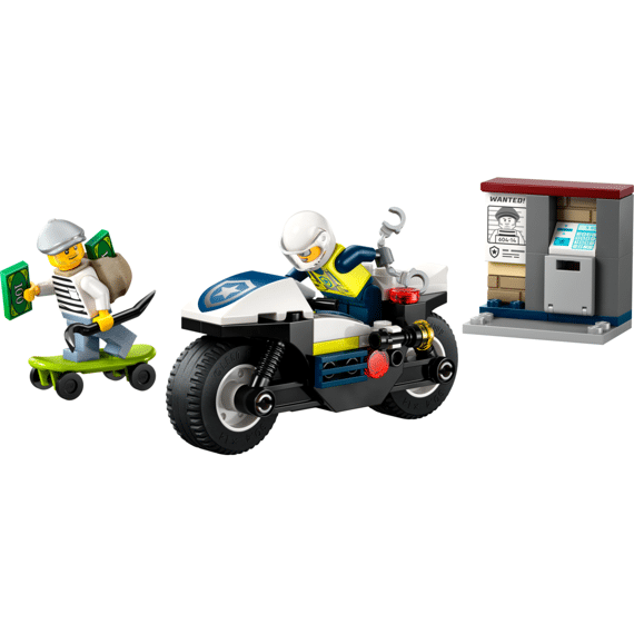 Lego City Achtervolging Op Politiemotor 60455