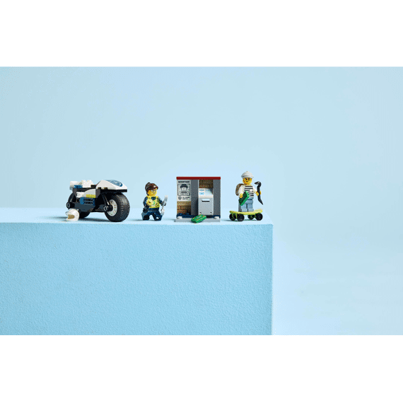 Lego City Achtervolging Op Politiemotor 60455