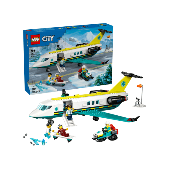 Lego City Ambulancevliegtuig 60465