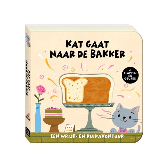 Wrijf- En Ruikboekje: Kat Gaat Naar De Bakker