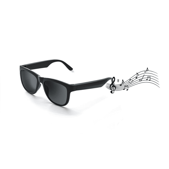 Caliber Soundglasses Polaroid Zonnebril Met Bluetooth Audio Zwart