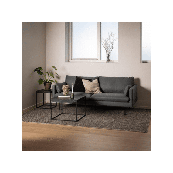 Salontafel Barossa 60x60x45cm Matt Black Marble