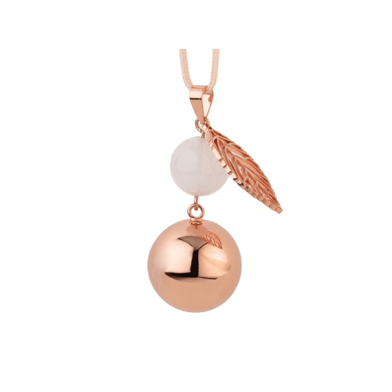 Bola Zwangerschapsbelletje Rose Gold Pearl Leaf
