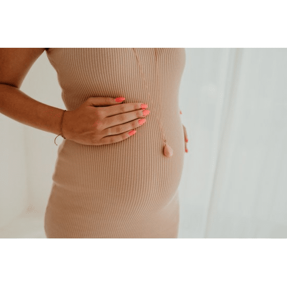 Bola Zwangerschapsbelletje Drop Shape Brushed Effect - Rose Gold Plating