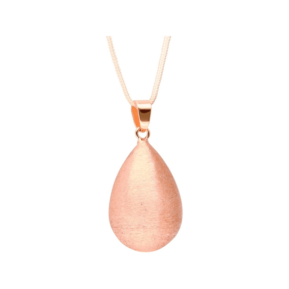 Bola Zwangerschapsbelletje Drop Shape Brushed Effect - Rose Gold Plating